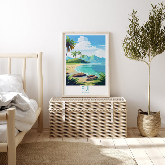 Fiji Oceania travel poster – view 2