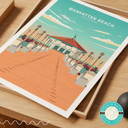 Manhattan Beach Pier travel poster – view 4