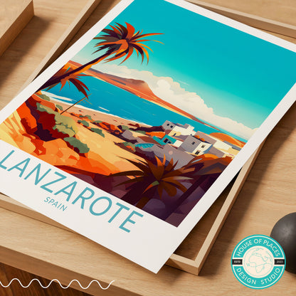 Lanzarote travel poster – view 4