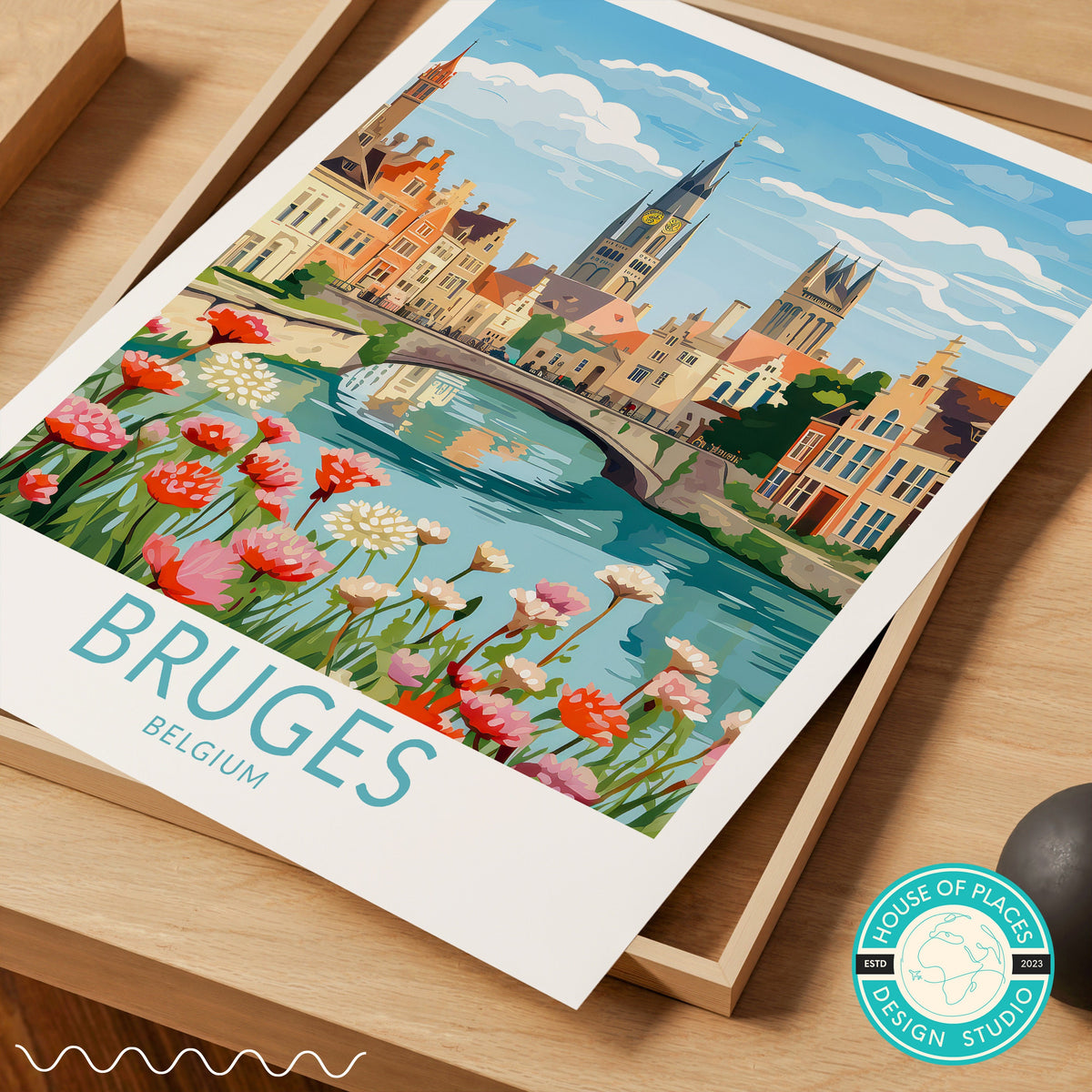Bruges travel poster – view 6