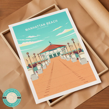 Manhattan Beach Pier travel poster – view 6