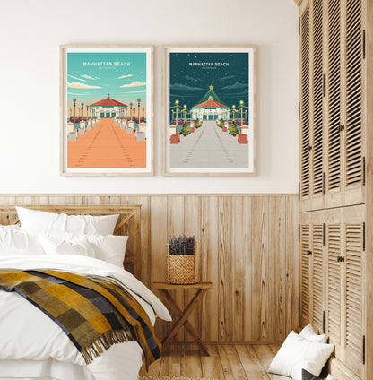 Manhattan Beach Pier travel poster – view 7