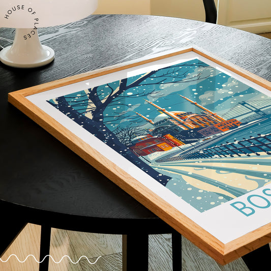Bosphorus Istanbul travel poster – view 2