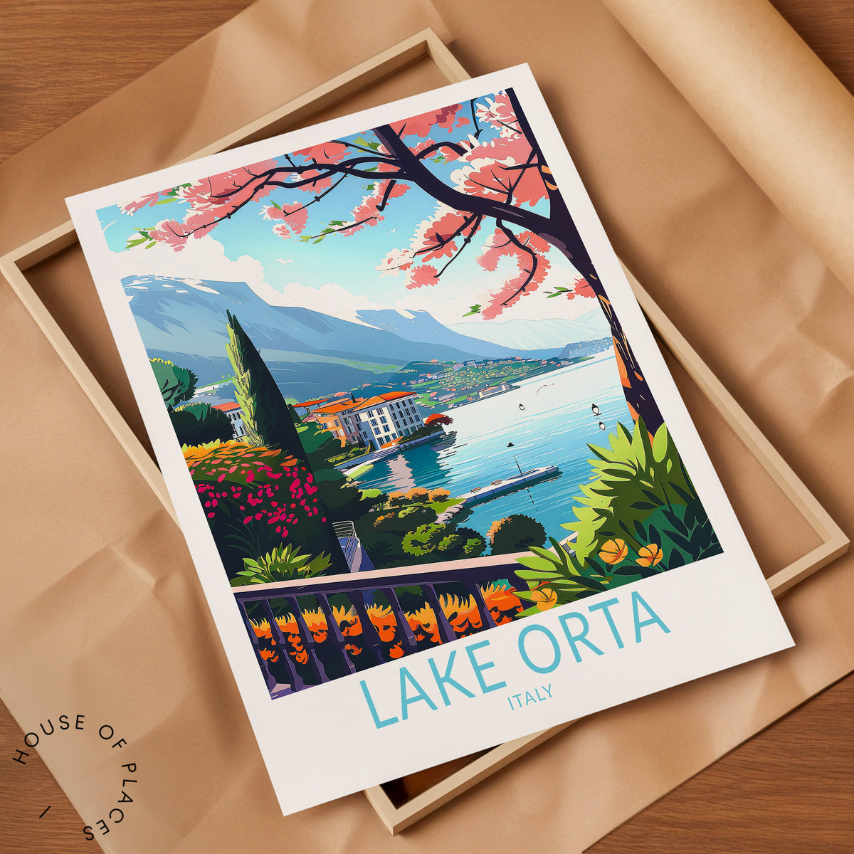 Lake Orta travel poster – view 7