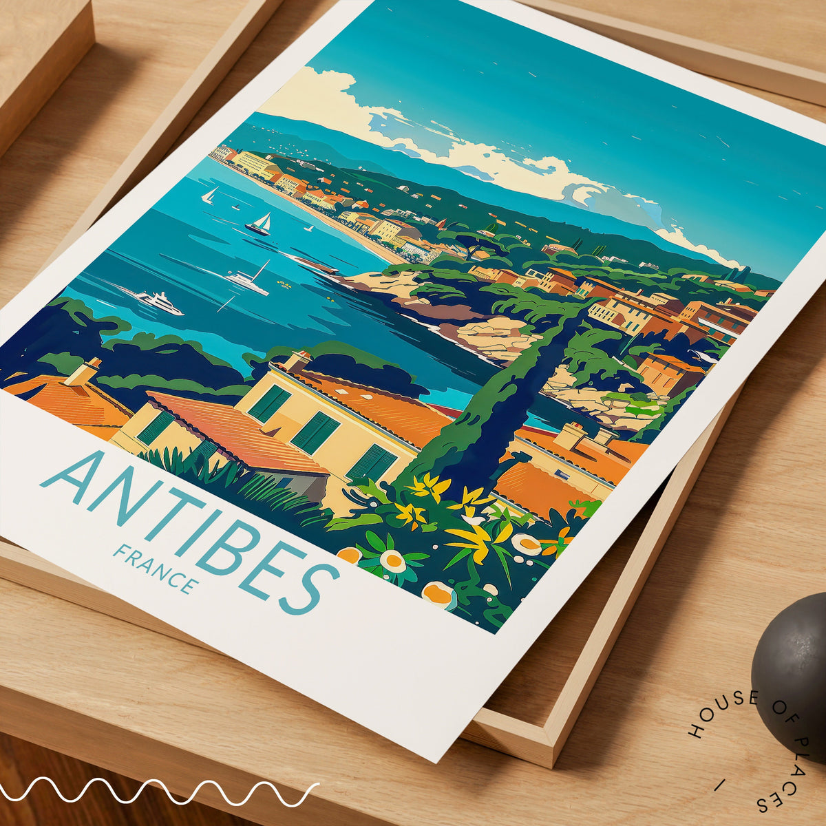 Antibes travel poster – view 5