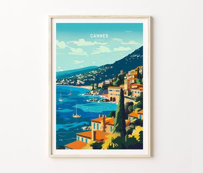 Cannes Travel Poster – France Wall Art Print