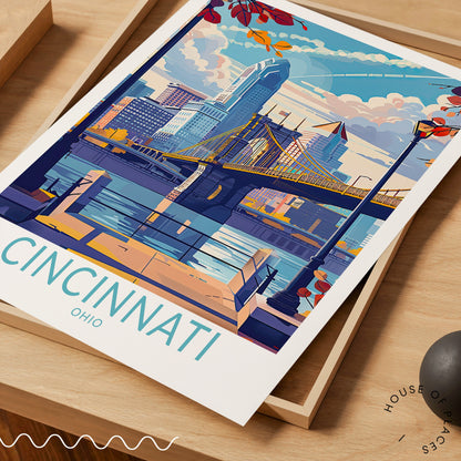 Cincinnati travel poster – view 5