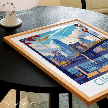 Cincinnati travel poster – view 2