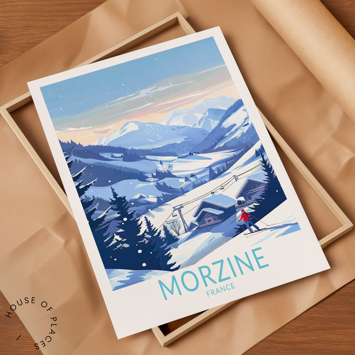 Morzine travel poster – view 7