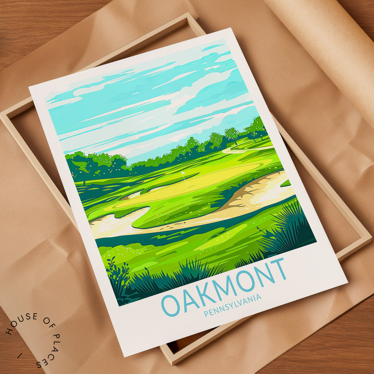 Oakmont travel poster – view 7