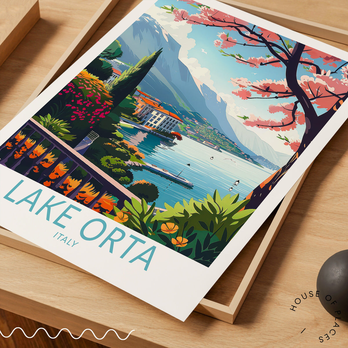Lake Orta travel poster – view 5