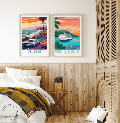 Del Mar San Diego travel poster – view 8