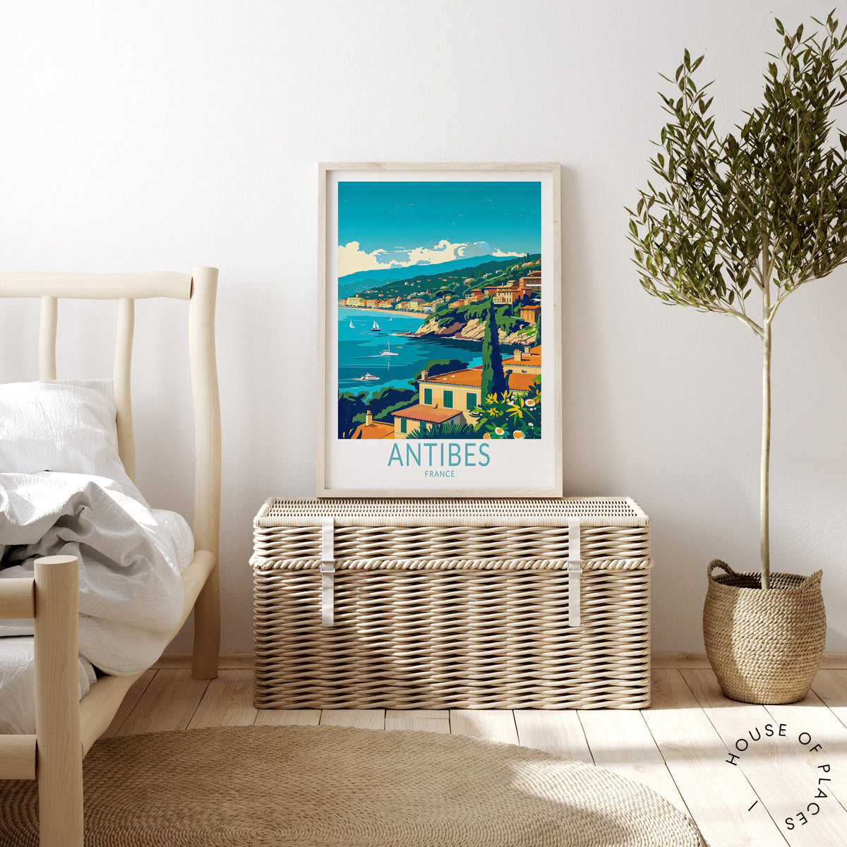Antibes travel poster – view 3