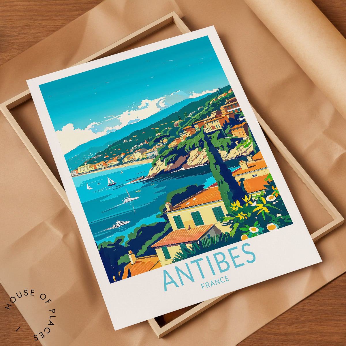 Antibes travel poster – view 7