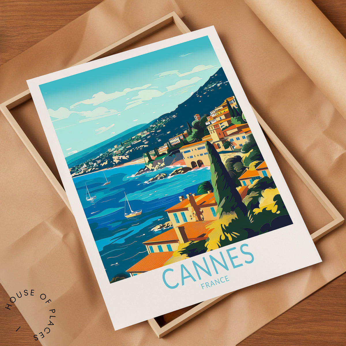 Cannes travel poster – view 7