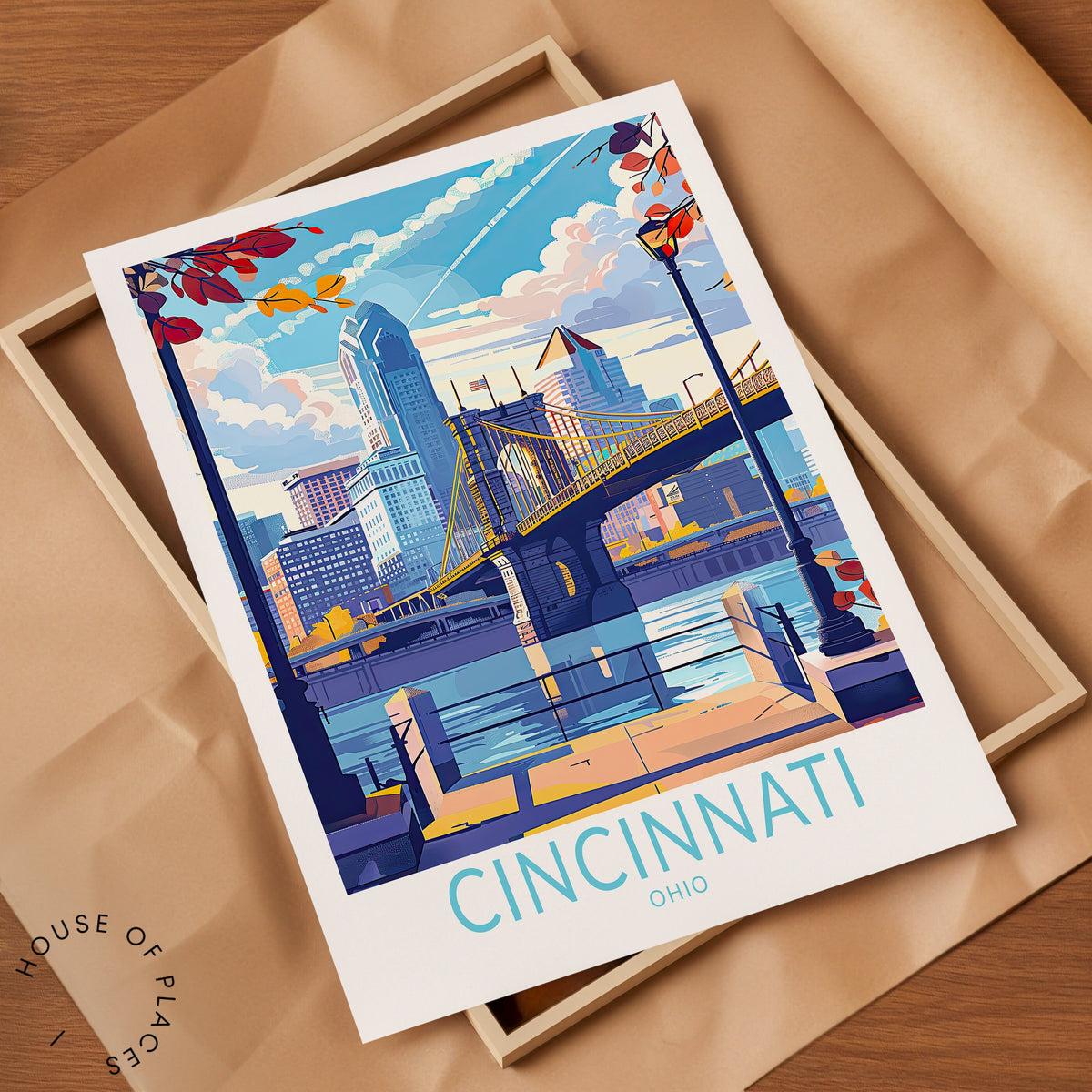 Cincinnati travel poster – view 7