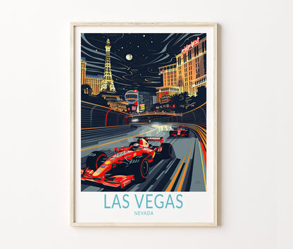 Las Vegas Travel Poster – Nevada Wall Art Print