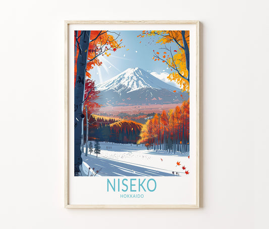 Niseko Travel Poster – Hokkaido Wall Art Print