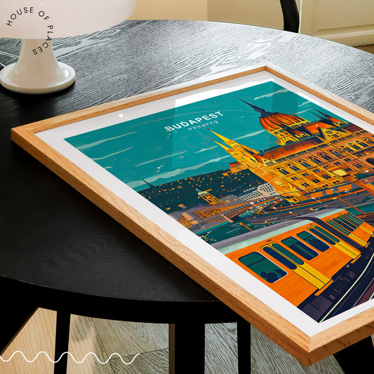 Budapest travel poster – view 2