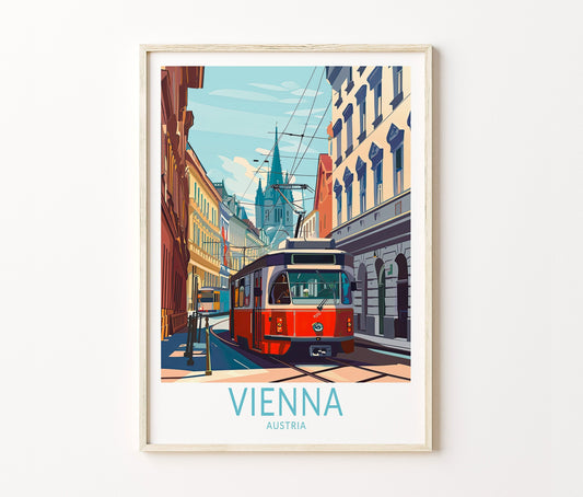 Vienna Travel Poster – Austria Wall Art Print