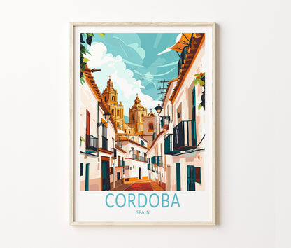 Cordoba Travel Poster – Spain Wall Art Print