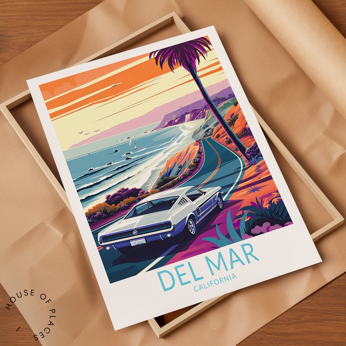 Del Mar San Diego travel poster – view 7