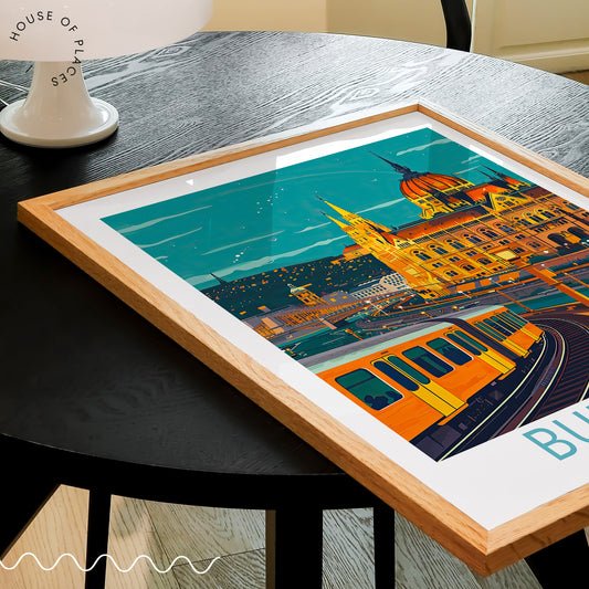 Budapest travel poster – view 2