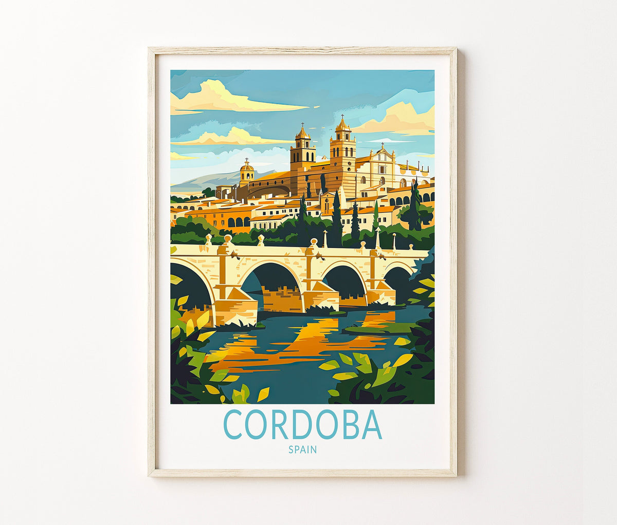 Cordoba Travel Poster – Artwork Wall Art Print