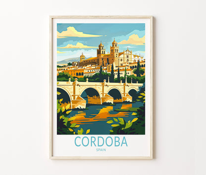 Cordoba Travel Poster – Artwork Wall Art Print
