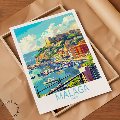 Malaga travel poster – view 7