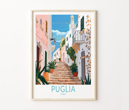 Puglia Travel Poster – Italy Wall Art Print