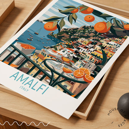 Amalfi travel poster – view 4
