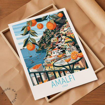Amalfi travel poster – view 7
