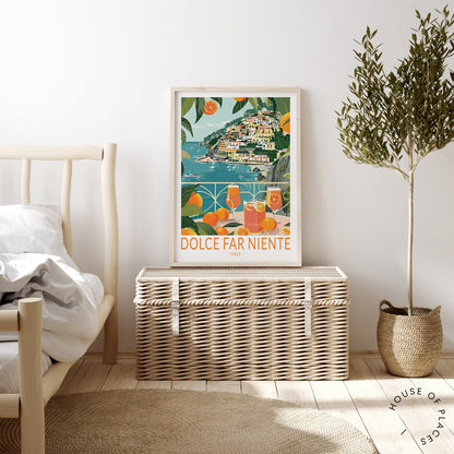 Dolce Far Niente Italy City travel poster – view 2