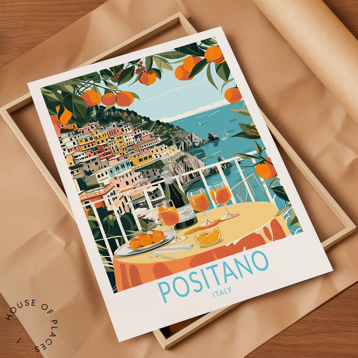 Positano travel poster – view 7