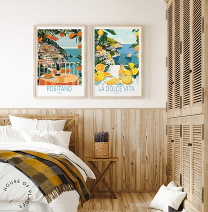 Positano travel poster – view 5
