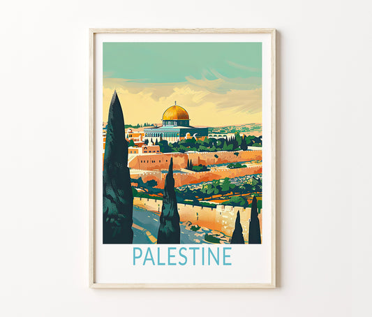 Palestine Travel Poster – Asia Wall Art Print
