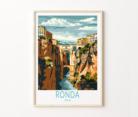 Ronda Travel Poster – Spain Wall Art Print