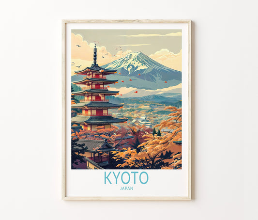 Kyoto Travel Poster – Japanese Wall Art Print