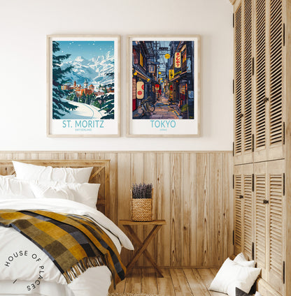 St. Moritz travel poster – view 4