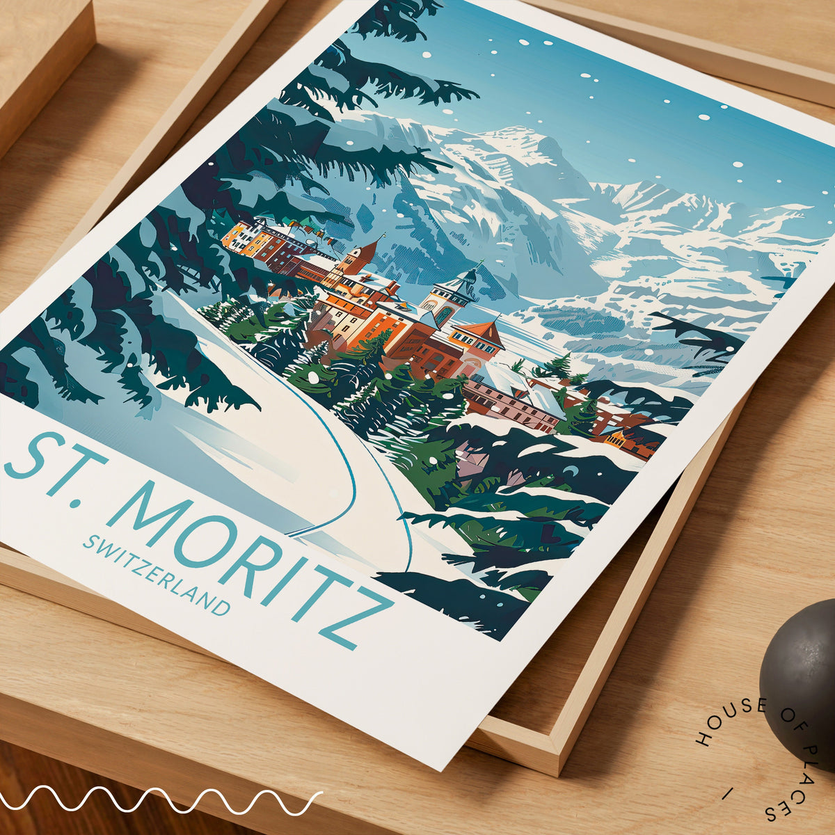 St. Moritz travel poster – view 5