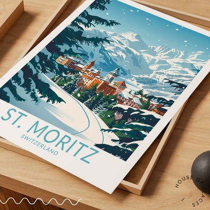 St. Moritz travel poster – view 5
