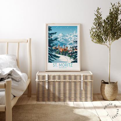St. Moritz travel poster – view 3