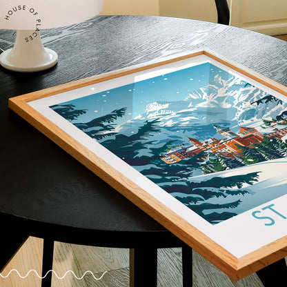 St. Moritz travel poster – view 2