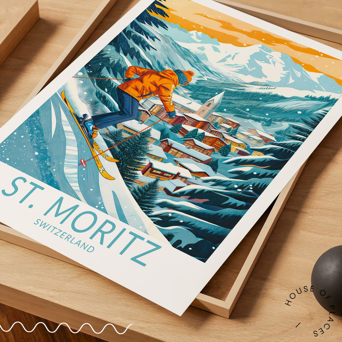 St. Moritz travel poster – view 5