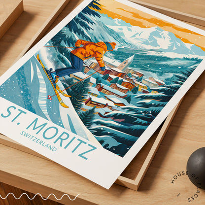 St. Moritz travel poster – view 5