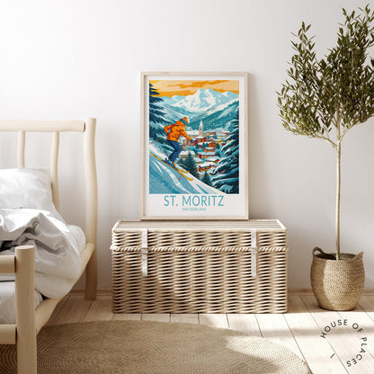 St. Moritz travel poster – view 3