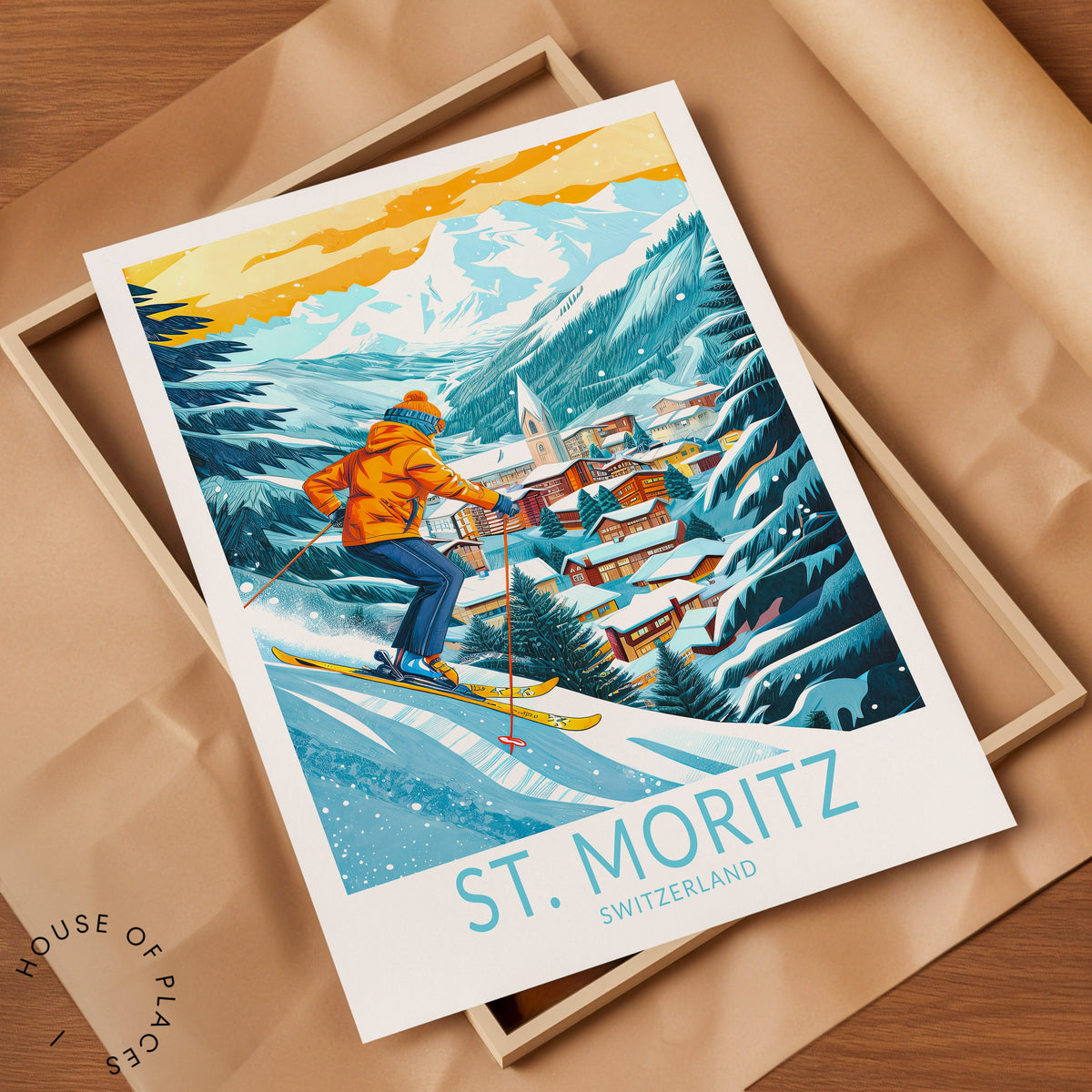 St. Moritz travel poster – view 9