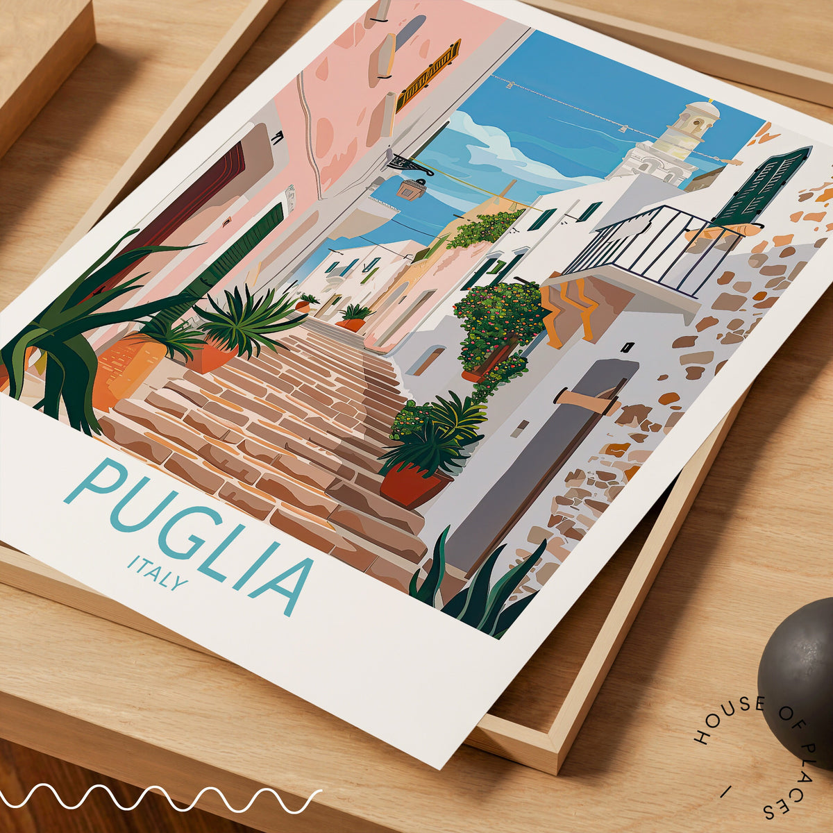 Puglia travel poster – view 5