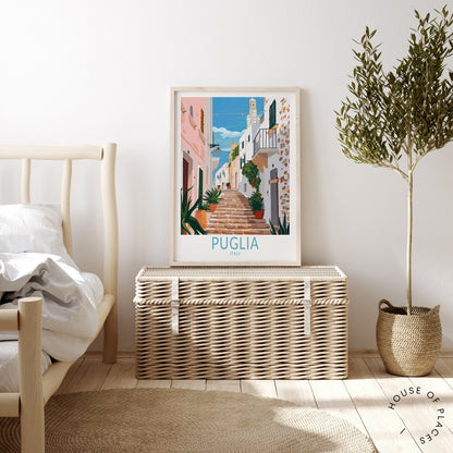 Puglia travel poster – view 3